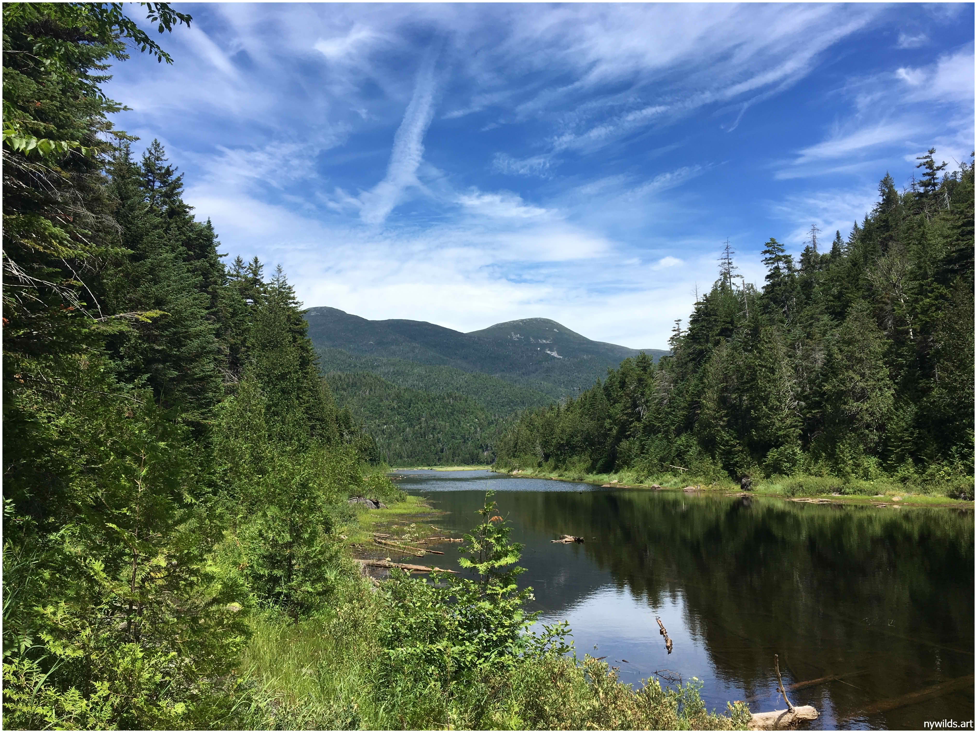 Looking back toward the outlet of Flowed Lands.
